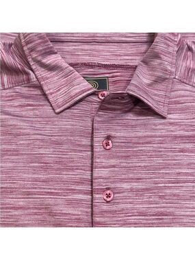 F/X Fusion Men's Casual Mauve Striped Button Down Shirt
